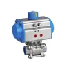 ball valve screw end connection complete with pneumatic actuator