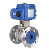 ball valve flange connection complete with electric actuator