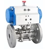 ball valve flange connection complete with pneumatic actuator