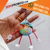 souvenir pin promosi gantungan kunci kaki tangan ukuran 4,4cm