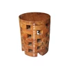 recycled teak stool wooden bar stools - garden stools-4