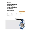 butterfly valve wafer type lever opt ptfe dn50 braco