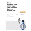 butterfly valve wafer type gear opt ptfe dn300 braco