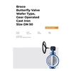 butterfly valve wafer type gear opt ptfe dn50 braco
