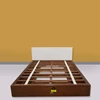 tempat tidur minimalis kombinasi warna cantik kerajinan kayu