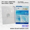 kertas pvc bahan id card instant guch a4 0.76mm (50 sets) high quality