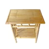 table with rack, bamboo knockdown - bambu furniture