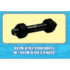 astm-a193 stud bolts w / astm-a194 2 h nuts
