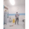 cleaning service mopping lantai ruangan periksa pasien di widyachabdra