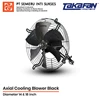 axial cooling fan blower black