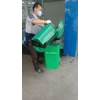 cleaning service take out sampah luar lobby pendaftran loket swab