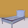tempat tidur anak minimalis warna white duco cantik kerajinan kayu