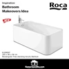 roca bathtub acrylic element rectangular free standing acrylic spanyol-5