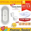 special package bathtub american drop in 170cm free closet + wastafel
