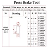 press brake tooling die 1v303-1