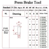 press brake tooling die 1v304-1