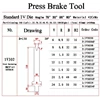 press brake tooling die 1v302