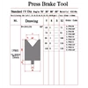 press brake tooling die 1v801