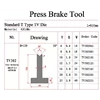 press brake tooling standard t type 1v die tv302
