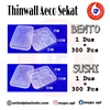 thinwall aeco sekat bento dan sushi / food container
