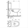germany brilliant closet duduk wash down two piece toilet gbctw006-1