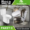 roca paket hemat toilet victoria+shower toilet+seat dan cover victoria-3