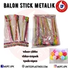 balon stick metalik / balon stik ulang tahun
