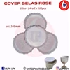 cover glass rose / tutup gelas kertas