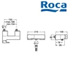 roca l90 - wall-mounted shower mixer kran berkualitas garansi 5 tahun