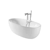 roca - bathtub oval standing tipe virginia white acrylic premium spain-3