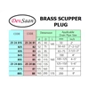 brass scupper plug 135 mm x 160 mm impa 23 24 87-1