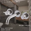 steinberg 100 1902 3-hole wall mounted basin mixer