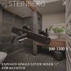 steinberg 100 1100 s exposed single lever mixer ½″ for bathtub