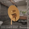 steinberg 260 2103 3 rg finish set for single lever bath