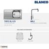 blanco tipo xl 6s kitchen sink paket promo 1-1