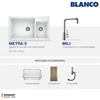 blanco metra 9 silgranit kitchen sink promo paket 4 - anthracite-4