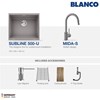 blanco subline 500-u silgranit sink promo bundle 2 - alumetallic-4