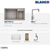 blanco metra 9 silgranit kitchen sink promo paket 4 - anthracite-6