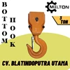 milton bottom hook hoist cap. 3 ton-1