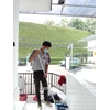 office boy/girl mopping teras depan apotik 23 september 2022