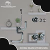 double drain kitchen sink