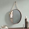 cermin bulat gantung aesthetic | kaca cermin frameless gantung tali