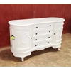 meja tv minimalis warna putih cantik calista kerajinan kayu-1