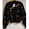 atasan wanita cardigan rajut motif love-1