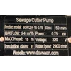sewage cutter pump 50wq24-15-0.75 pompa celup - 2 inci - 1 hp 220v-1