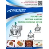 planetary montion manual tilting cooking machine
