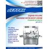 liquid filling machine with dust cover jet-ff72