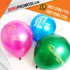 souvenir balon promosi latex bulat standart custom logo