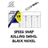 swivel - speed snap rolling swivel bn