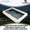 tytxrv rounded side window double hollow pmma glass camping car side-2